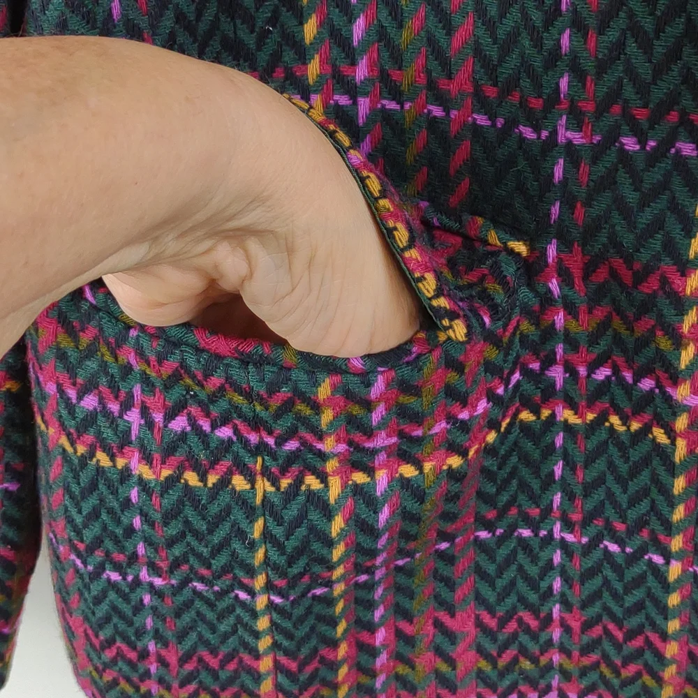 Pendleton Petite 100% Wool Fully Lined Single Button LS Plaid Blazer Jacket Sz 6 - Picture 7 of 12